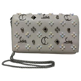Christian Louboutin Paloma Borsa Tracolla Pelle Grigia