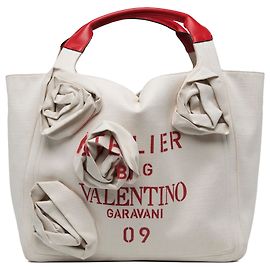 Valentino White Large Garavani Atelier 09 Rose Blossom Edition