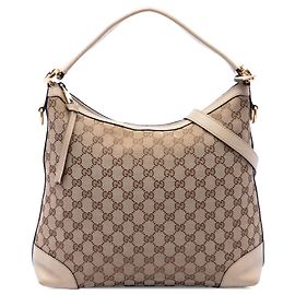 Gucci Beige Small GG Canvas Miss GG Hobo