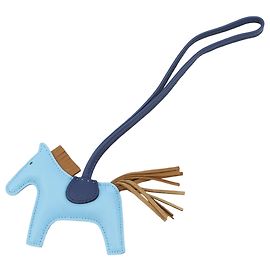 Hermès Blue Milo Lambskin Grigri Rodeo Bag Charm PM