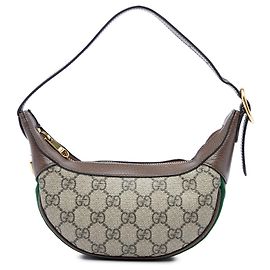 Borsa a tracolla Gucci Mini GG Supreme Web Ophidia Beige