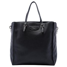 Borsa Tote Balenciaga Papier A5 in pelle nera con zip laterale