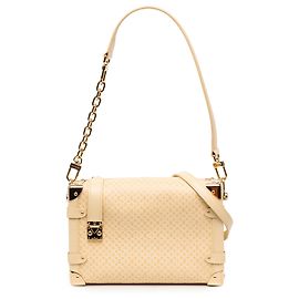 Louis Vuitton Yellow Minigram Calfskin Side Trunk MM