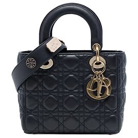 Dior Black Small Lambskin Cannage My ABCDior Lady Dior