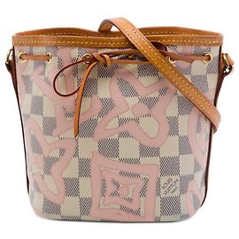 Louis Vuitton White Damier Azur Tahitienne Nano Noe