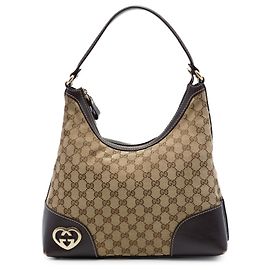Borsa a tracolla Gucci Lovely in tela GG marrone