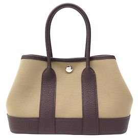 Hermès NEU HERMES NEO GARDEN 23 PARTY MINI HANDTASCHE TOILE OFFICIER NEGONDA LEDER