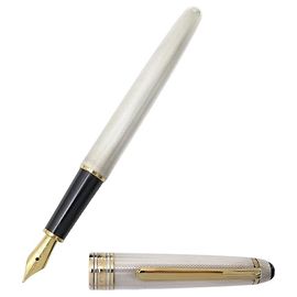 PENNA STILO MONTBLANC MEISTERSTUCK SOLITAIRE DOUE IN ARGENTO 925 SILVER PEN