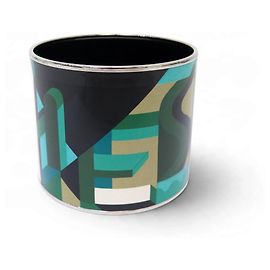 Hermès NUOVO BRACCIALE HERMES MANCHETTE SMALTATO XL PERSPECTIVE CAVALIERE 19CM BANGLE