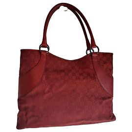 Gucci Borsa Tote in Tela Monogram GG - Rossa