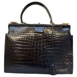 Hermès Borsa 404 Doctor Bag in Coccodrillo Nero