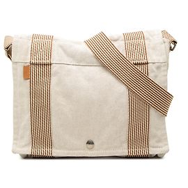 Bolsa Crossbody Hermès Canvas Fourre Tout Besace MM Bege
