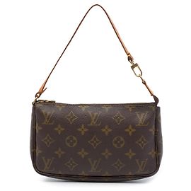 Louis Vuitton Monogram Pochette Accessoires Schultertasche Braun