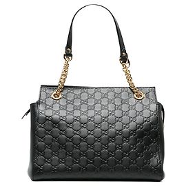 Borsa a tracolla Soft Guccissima Medium Gucci Nera