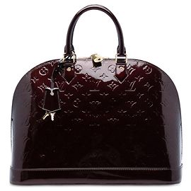 Borsa Louis Vuitton Monogram Vernis Alma GM Purple