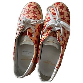 Autre Marque Saint Laurent Baskets en cuir imprimé étoiles