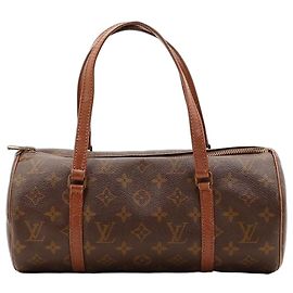 Louis Vuitton Papillon Bolsa Cilíndrica Monogram Canvas