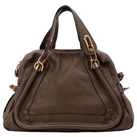 Chloé Paddington Bolsa de mão em couro marrom
