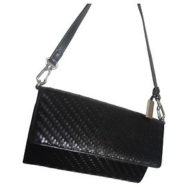 Stéphane Kelian Mala Baguette em couro trançado preto