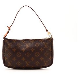 Louis Vuitton Pochette Accessoires Tela Monogram Marrone