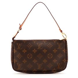 Louis Vuitton Pochette Accessoires Monogram Canvas Braun
