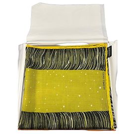 Hermès "Grrrrr !" 100 Kaschmir-Seiden-Tuch Vert Matcha