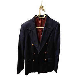 Gucci Uniform Zweireihiges Sakko aus Wolle & Mohair Dunkelblau