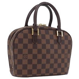 LOUIS VUITTON Damier Ebene Saria Mini Hand Bag N51286 LV