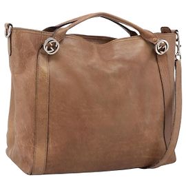 GUCCI Miss GG Hand Bag Leather Brown Silver 323675