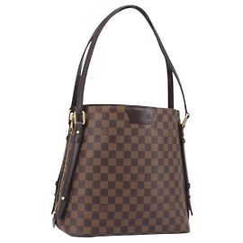 LOUIS VUITTON Damier Ebene Hippo Rivington Shoulder Bag N41108 LV
