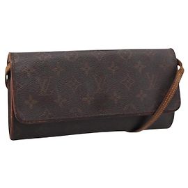 LOUIS VUITTON Monogram Pochette Twin GM Shoulder Bag M51852 LV