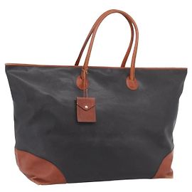 Bottega Veneta BOTTEGAVENETA Sac Boston PVC Canvas Black Gold