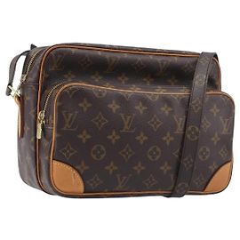 LOUIS VUITTON Monogram Nile Schultertasche M45244 LV