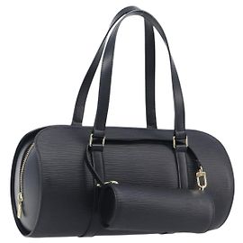 LOUIS VUITTON Epi Soufflot Hand Bag Black M52222 LV