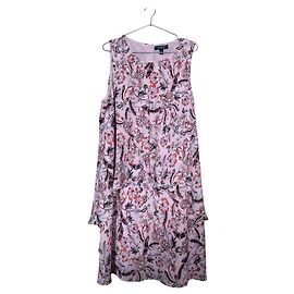 Autre Marque Lauren Ralph Lauren ärmelloses Kleid mit Blumenprint rosa