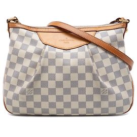 Louis Vuitton White Damier Azur Siracusa PM
