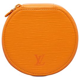 Louis Vuitton Orange Epi Ecrin Bijoux Travel Jewelry Case