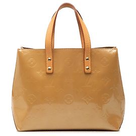 Louis Vuitton Beige Monogram Vernis Reade PM
