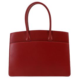 Hermès Bolso tote Hermes Red Lisse Leather Bass PM