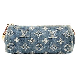 Louis Vuitton Blue Monogram Denim Handtaschen-Pouch