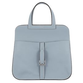 Hermès Borsa Hermes Arzan 25 Verso in Blue Lin Glacier Evercolor