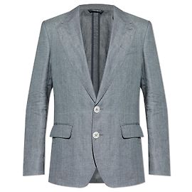 Dolce & Gabbana Blazer in lino con revers chiusi