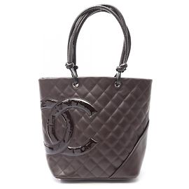 Borsa Tote CHANEL Cambon Line in pelle e pelle verniciata