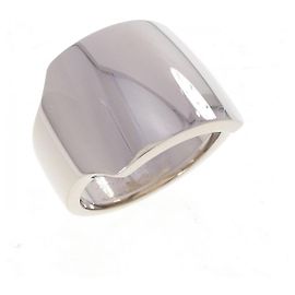 Cartier Santos Dumont 18K White Gold Ring Größe 15