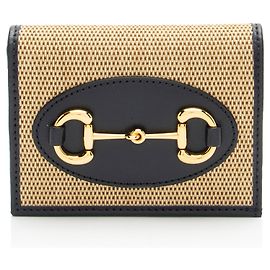 Tarjetero Gucci Canvas Horsebit 1955