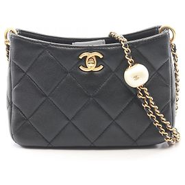 Borsa a tracolla CHANEL Matelassé in pelle d'agnello