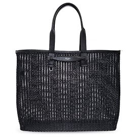 Sac shopper Dolce & Gabbana en coton noir