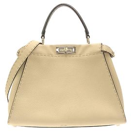 Fendi Selleria Peekaboo Tasche aus Kalbsleder