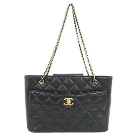 Borsa a tracolla Chanel in pelle d'agnello