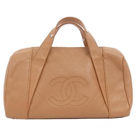 Borsa Boston Chanel in pelle di vitello